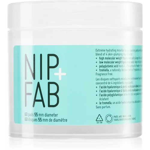 NIP+FAB Hyaluronic Fix Extreme4 blazinice za čišćenje 60 ml