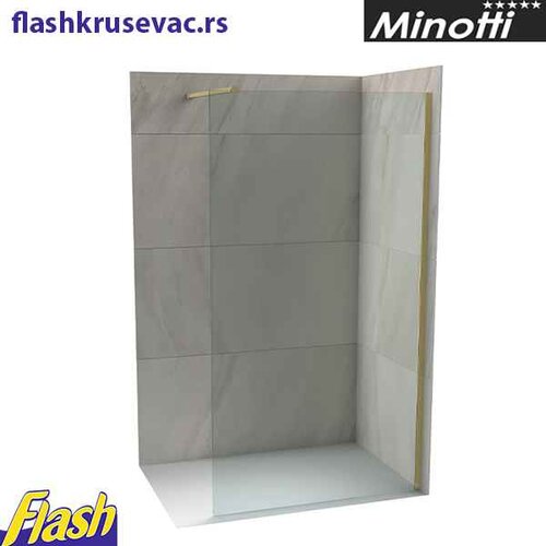Minotti Stakleni paravan ZLATNI (bru&scaron;eno zlato), staklo 8mm - Minotti - Copen Monte C-02-SBG Cene