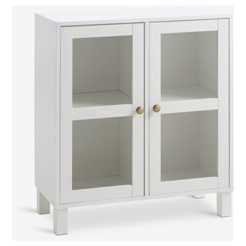  Zidni element modul vitrina bela Slike