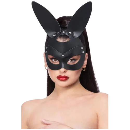 Fever Mock Leather Rabbit Mask Black