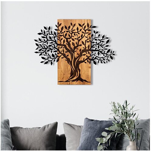  Zidna dekoracija 72x58 cm &amp;mdash; stablo, drvo/metal Slike