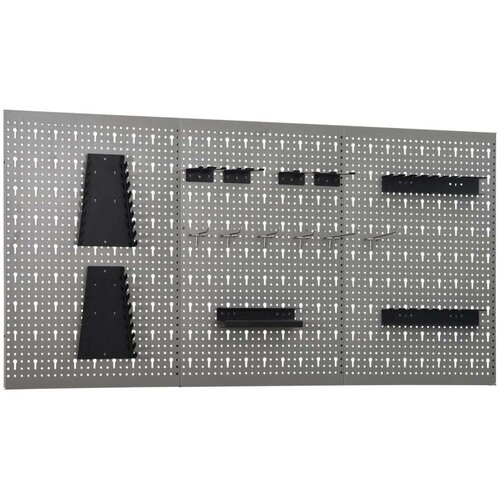vidaXL Zidne ploče za alat 3 kom 40 x 58 cm čelične Cijene