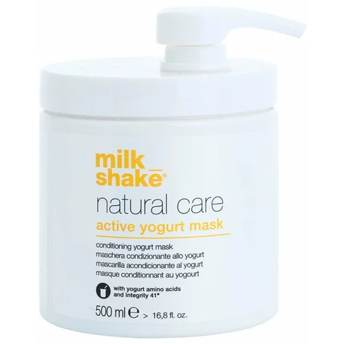 Milk Shake Natural Care Active Yogurt aktivna jogurtova maska za lase 500 ml