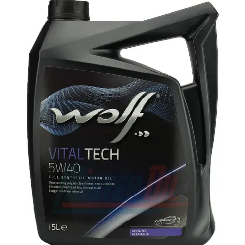 Wolf Motorno olje VITALTECH 5L 5W-40 A3B3