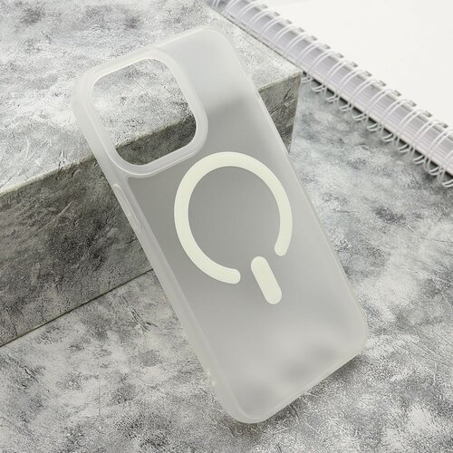 maska blurry magsafe za iphone 15 pro max bela Slike