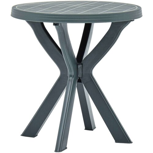 VidaXL Bistro miza zelena &amp;Oslash;70 cm plastika Slike