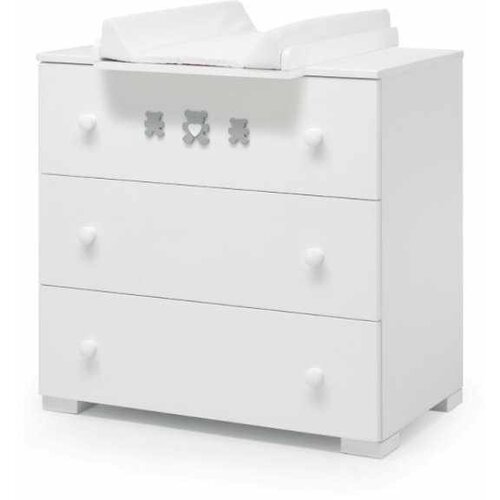 Erbesi Predalnik komoda s prostorom za previjanje MOLLY White Grey, (20962821) Cene
