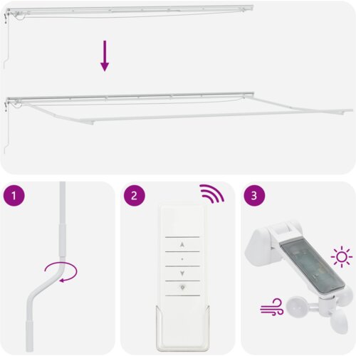 vidaXL Automatska uvlačiva tenda s LED bijela 600x300 cm, Zamjena tkanine tende za okvir 6x3 m bijela Cijene
