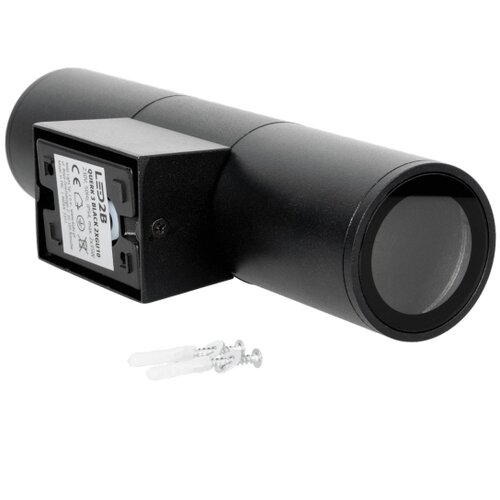  Spoljno zidno svetlo 2xGU10/35W/230V IP54, okruglo, crne boje Slike