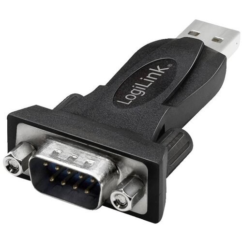 Logilink serijski adapter [1x mo&scaron;ki konektor USB 2.0 tipa A - 1x RS232 vtič] črna, (20519266) Cene