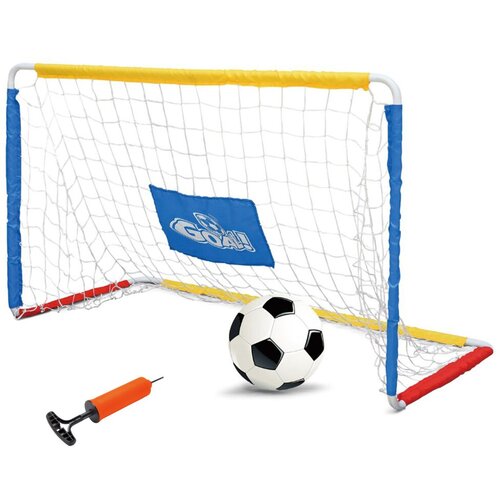 King Sport Kovinski gol set z žogo in tlačilko Cene