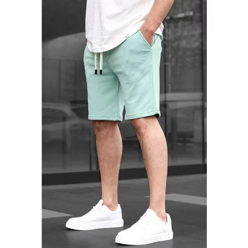 Madmext Mint Green Basic Men's Shorts 6505
