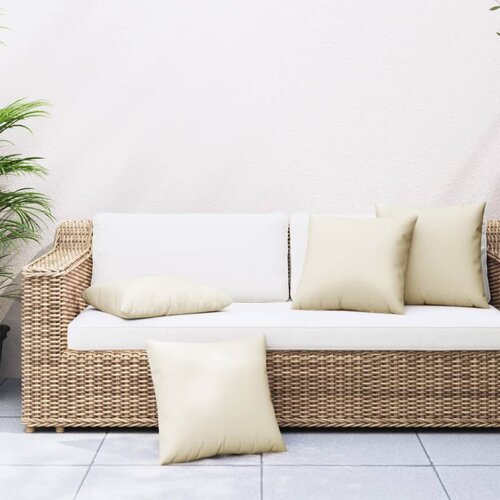 vidaXL Blazine za kavč 4 kosi krem 50x50 cm blago Cene