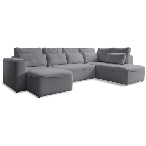 Miuform Siv raztegljiv kotni kavč (v obliki črke U) Homely Tommy - Miuform Slike