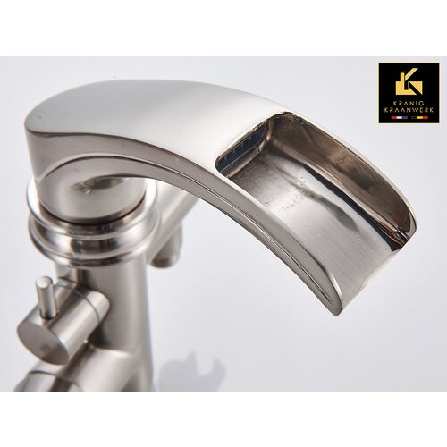 Kranig Kraanwerk stoječa kopalna pipa | elegantna kopalnica | herjan | črna | chrome | brušeno nerjaveče jeklo, (21670211) Cene