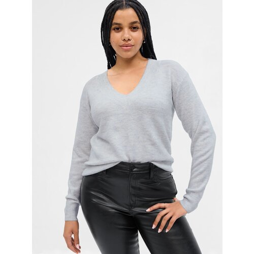 GAP Knitted sweater with V-neck - Women Cene