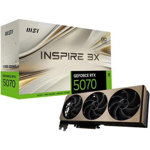 MSI nvidia rtx 5070 12G 192bit geforce rtx 5070 12G inspire 3X oc grafička karta Slike