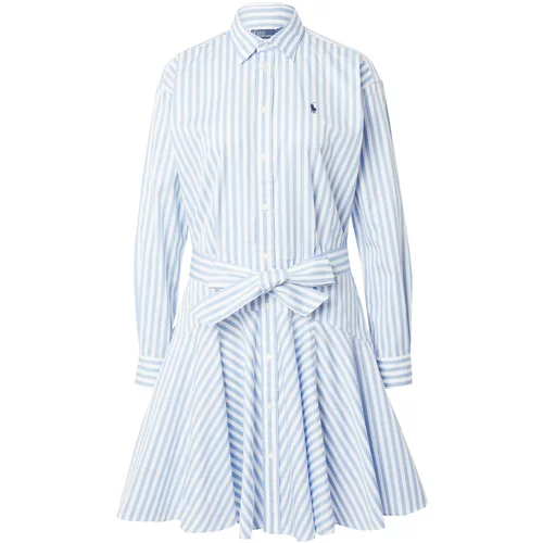 Polo Ralph Lauren Košulja haljina mornarsko plava / svijetloplava / bijela