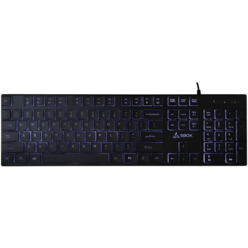 S Box K-22 USB tipkovnica, US raspored, crna Slike