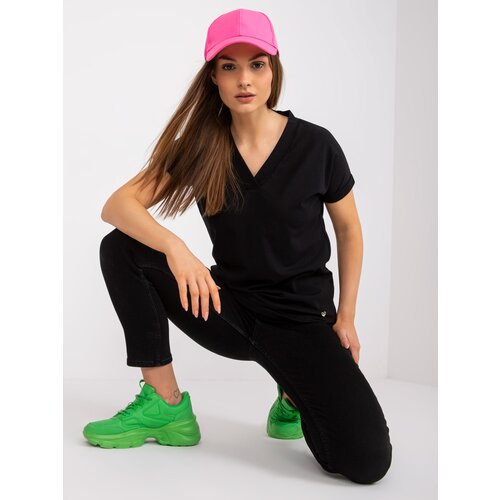BASIC Feel Good T-shirt-RV-TS-7666.19-black Cene