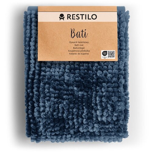 Restilo Tamno plava kupaonska prostirka 60x90 cm Bati &amp;ndash; Slike