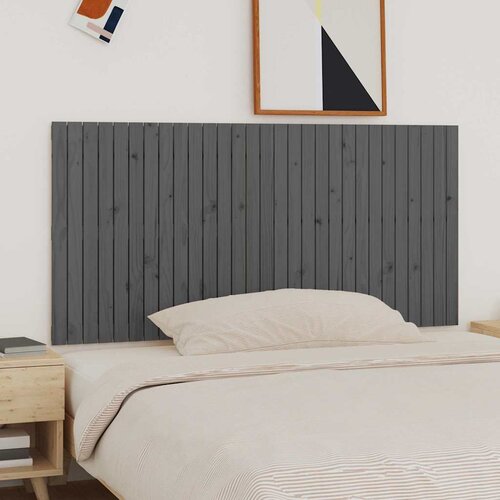  Zidno uzglavlje sivo 185x3x90 cm od masivne borovine Cijene