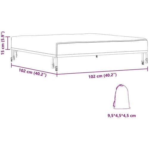 VidaXL Navlaka za vanjski namje&amp;scaron;taj 102 x 102 x 15 cm Slike