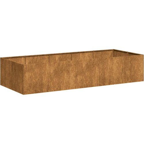 Maison Chic Cvetlični Lonec - Cvetlično korito Rusty 200x80x40 cm Vremensko odporno jeklo, (21789735) Cene