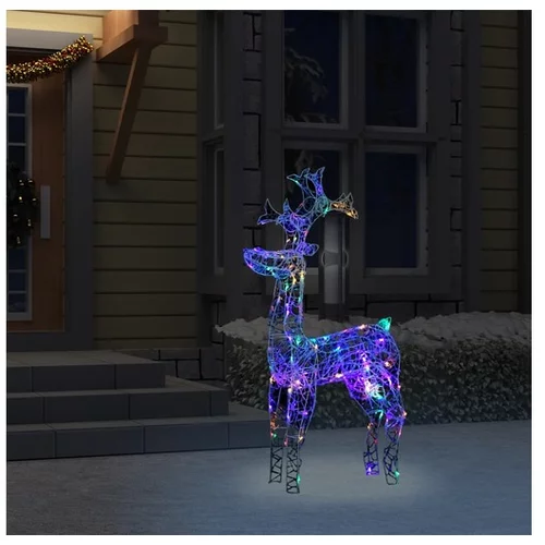  Božični jelen 90 LED lučk 60x16x100 cm iz akrila