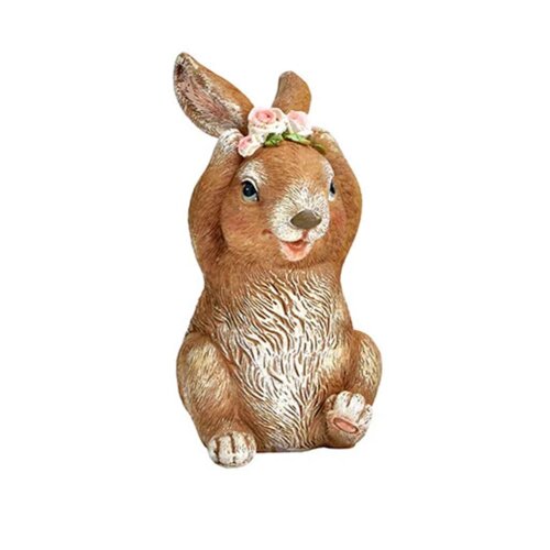  Uskr&amp;scaron;nja dekoracija BUNNY WITH WREATH 13cm 10035517 Slike