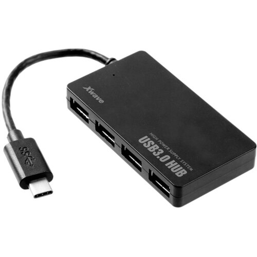 X Wave USB HUB C241 13cm,Tip-C na USB,4-port na USB3+3xUSB2.0 Cene