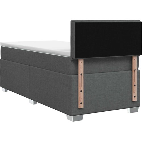  s box springom, madracem i LED-om Tamnosiva 90 x 190 cm Slike