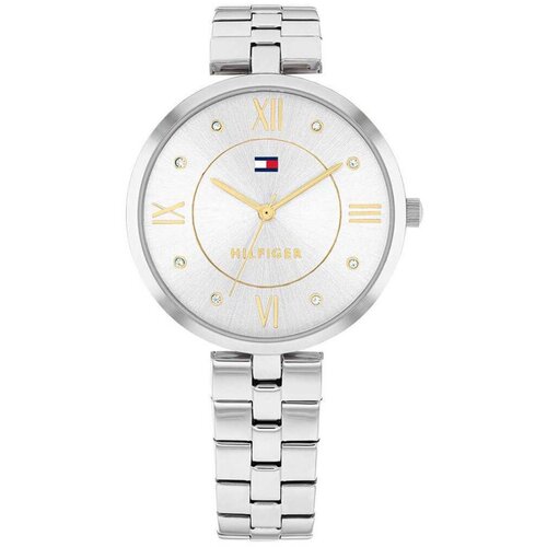Tommy Hilfiger Analogni sat crvena / srebro / prozirna / bijela Cene