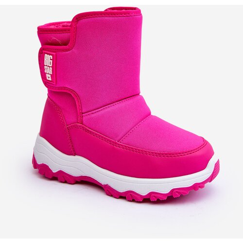 Big Star Children's Fleece-Lined Lace-up Snow Boots Pink Cene