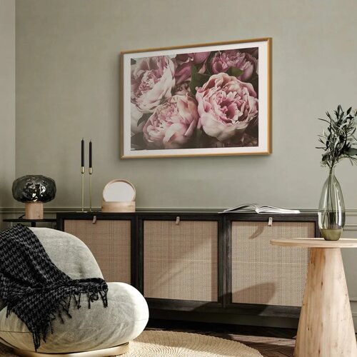  Plakat Pink Peonies 42x29.7 Zlatni okvir s margom Cene