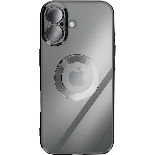 AVIZAR Ovitek za iPhone 17 s Kromiranim Robom iz Mehkega Silikona, Črna, (5000189272) Cene