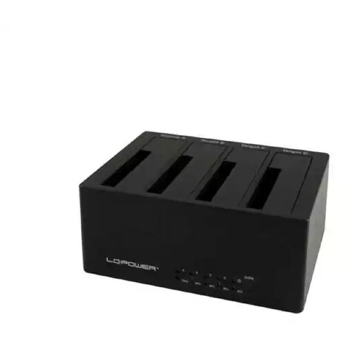 LC Power USB Docking station DOCK-U3-4B USB3.0/eSATA 4xSSD/HDD crni Slike