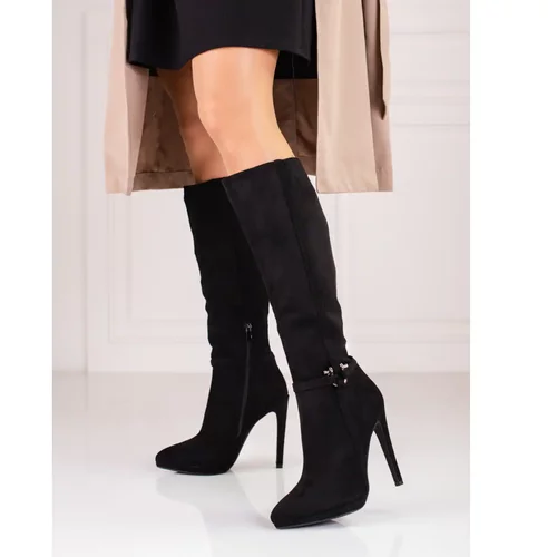 SHELOVET Women's boots on a black heel