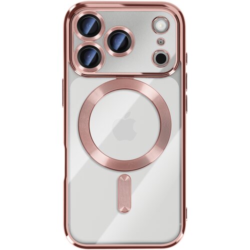 AVIZAR Ovitek za iPhone 17 Pro Max, združljiv z MagSafe, s kromiranim robom, Roza, (5000189141) Cene