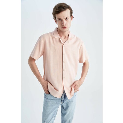 Defacto Regular Fit linen Short Sleeve Shirt Slike