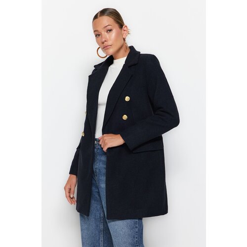 Trendyol Coat - Navy blue - Double-breasted Slike