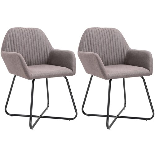 VidaXL Jedilni stoli 2 kosa taupe blago, (20941578) Slike