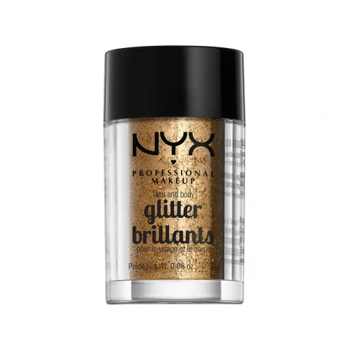 NYX Professional Makeup bleščice za obraz in telo - Face & Body Glitter – Bronze (GLI08)