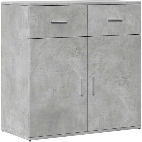  Komoda 2 kom siva boja betona 79x38x80 cm od konstruiranog drva Slike