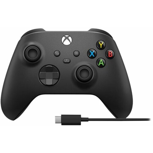 Microsoft gamepad xbox one series x wireless controller + cable - carbon black Slike