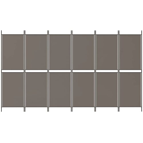  pregrada s 6 panela antracit 300 x 220 cm od tkanine Slike