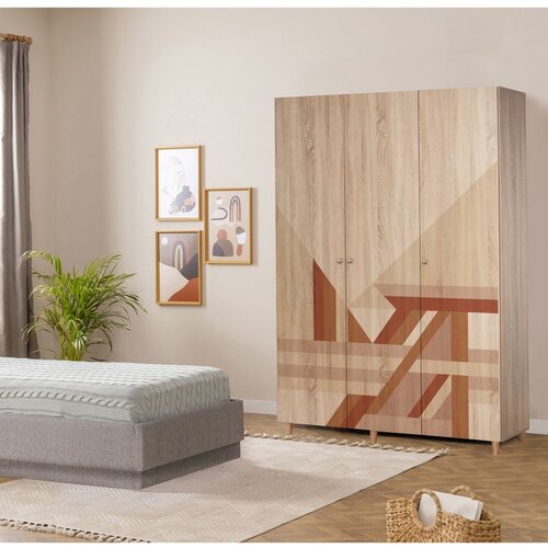 Woody Fashion Ormar Lena 3 -910, 90 x 170 x 40cm, Hrast Slike
