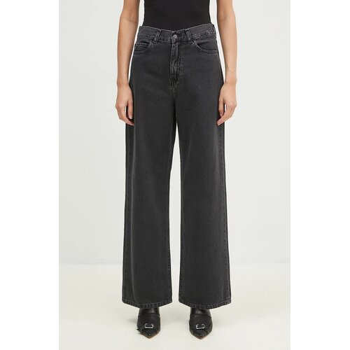 Carhartt WIP Jane Kavbojke black heavy stone wash Cene