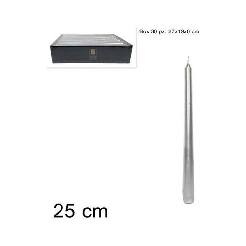  SVIJEĆA LAMINIRANA 25 CM SREBRNA Slike