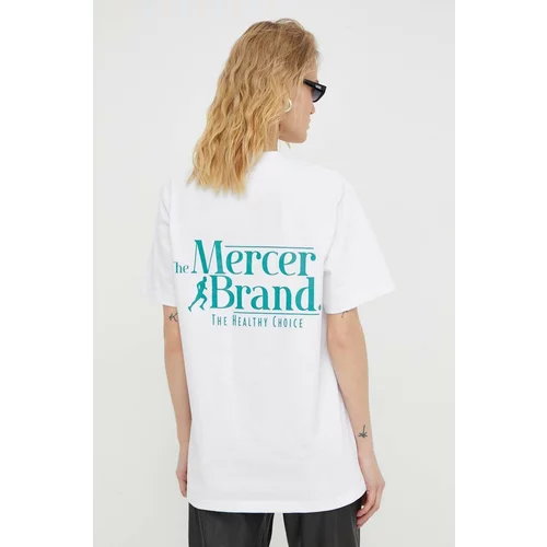 Mercer Amsterdam Pamučna majica boja: bijela, s tiskom